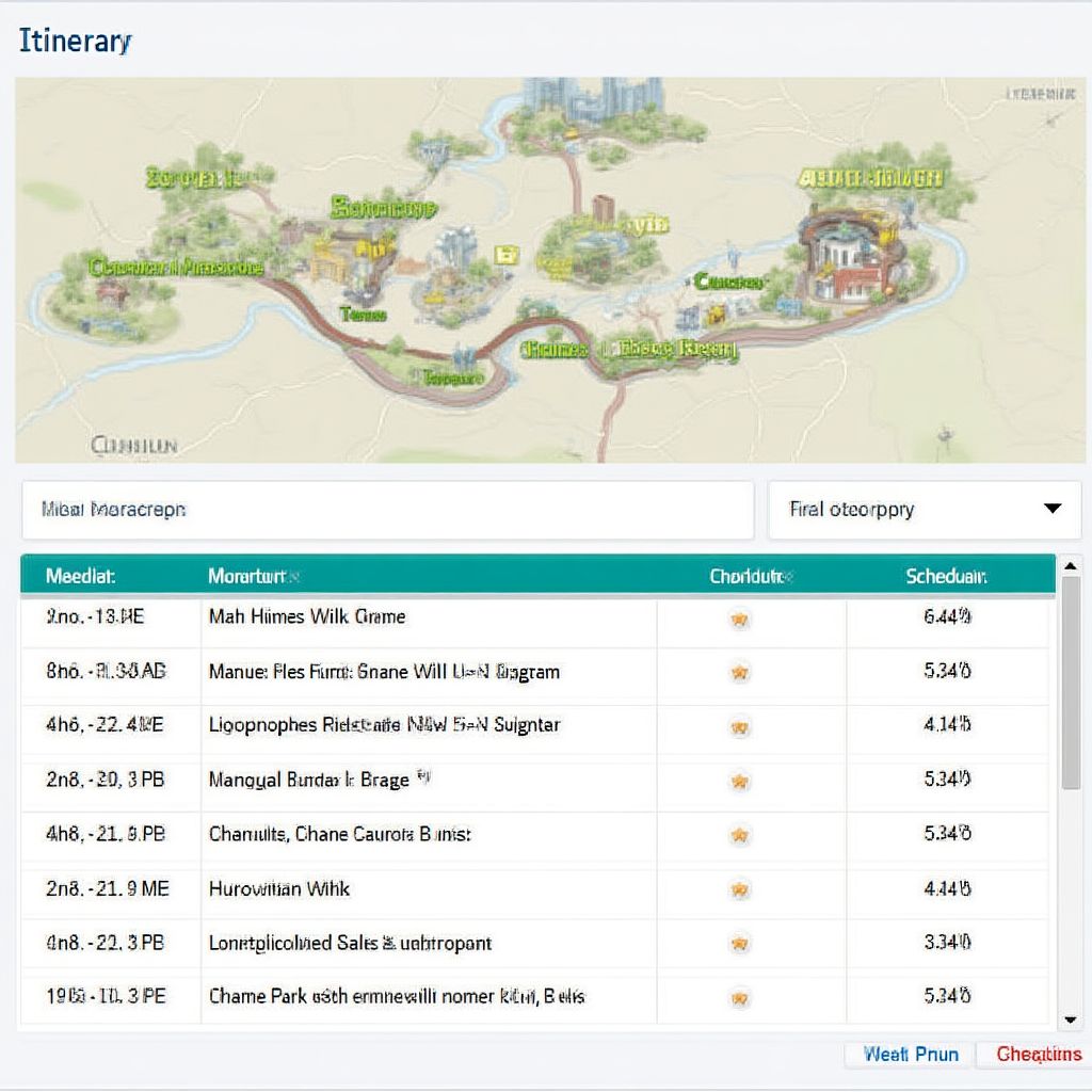 Custom Itinerary Planning